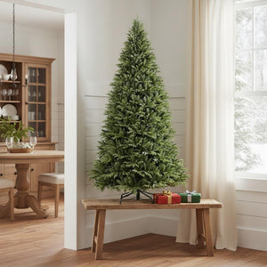 HomeRoots 5' Full Pine Christmas Tree - Realistic Artificial Design for Holiday Charm, Easy Setup & Custom Decor 60 713063