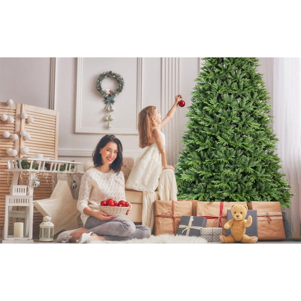 HomeRoots 6.5' Full Pine Christmas Tree - Lush, Realistic Artificial Design for Effortless Holiday Charm & Decor 713064