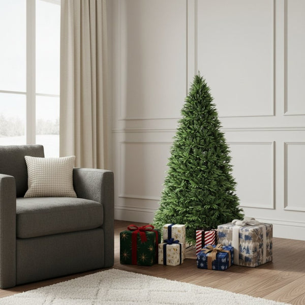 HomeRoots 6.5' Full Pine Christmas Tree - Lush, Realistic Artificial Design for Effortless Holiday Charm & Decor 713064