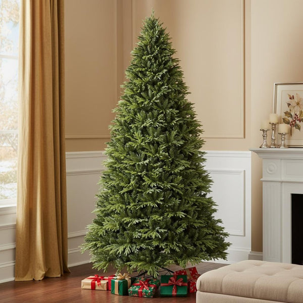 HomeRoots 7.5' Full Pine Christmas Tree - Lifelike, Easy-Setup PVC Holiday Centerpiece for Festive Decor 713065
