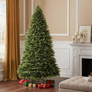 HomeRoots 5' Flocked Pine Christmas Tree – Pre-Lit, Snow-Dusted Branches for a Charming Winter Wonderland Look 60 713066