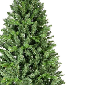 HomeRoots 8' Pre-Lit Full Pine Christmas Tree - Lifelike, Durable, Easy Setup with Bright White LEDs for Holiday Cheer 713083