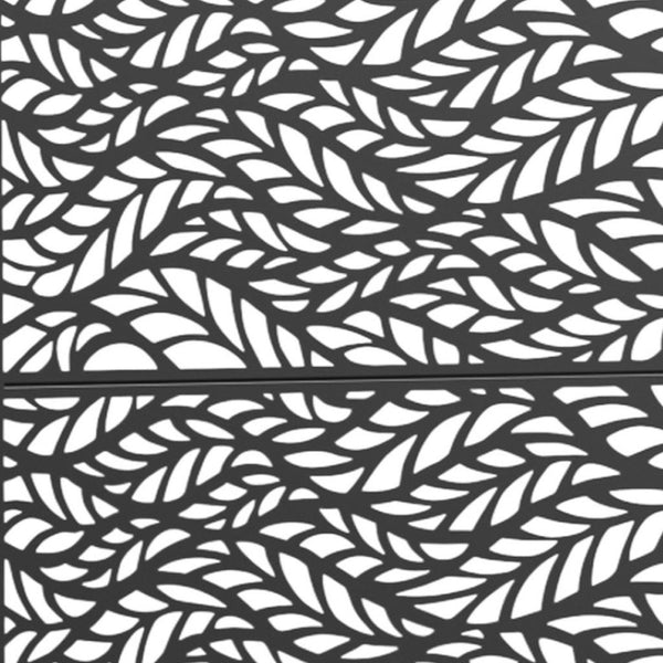 HomeRoots 72" Black Metal Six-Panel Room Divider - Stylish Privacy Screen for Home, Office, and Events 713103