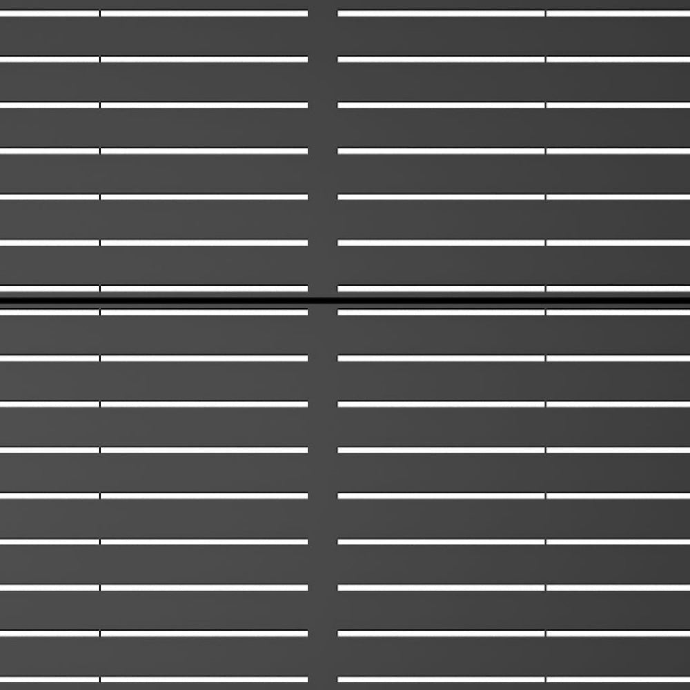 HomeRoots 72" Black Metal Six Panel Room Divider - Stylish Privacy Screen for Indoor & Outdoor Spaces 713105