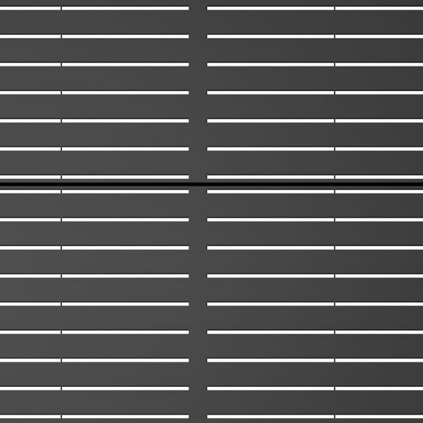 HomeRoots 72" Black Metal Six Panel Room Divider - Stylish Privacy Screen for Indoor & Outdoor Spaces 713105
