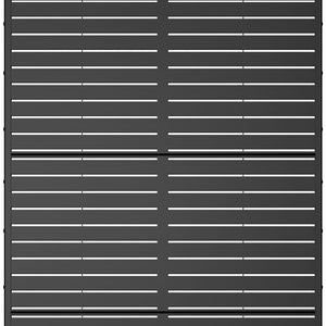 HomeRoots 72" Black Metal Six Panel Room Divider - Stylish Privacy Screen for Indoor & Outdoor Spaces 713105