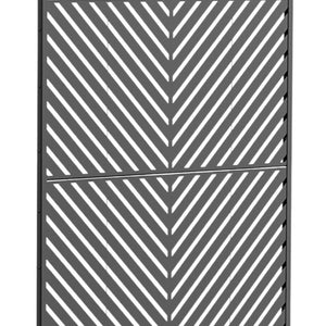 HomeRoots 72" Elegant White Metal Six-Panel Screen Room Divider for Privacy, Style, and Versatile Use 713107