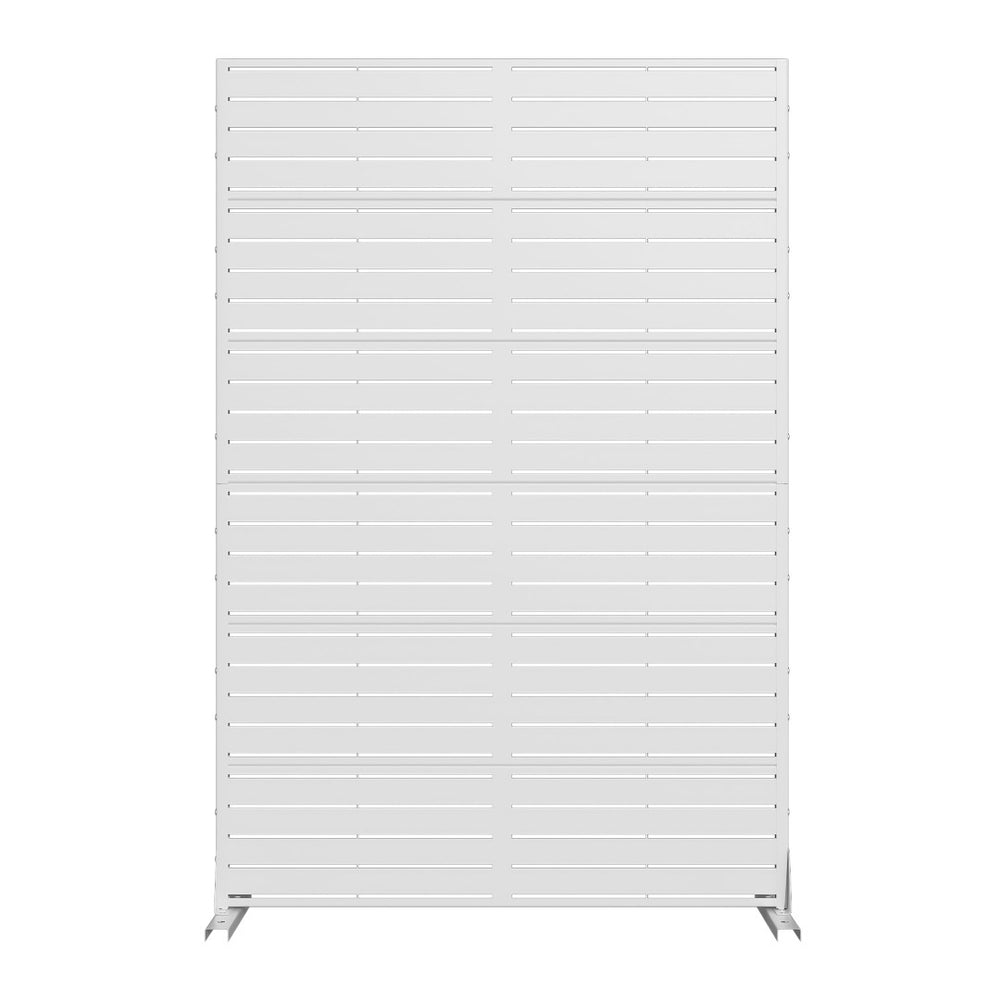 HomeRoots 72" Stylish Black Metal Six-Panel Room Divider - Modern Privacy Screen for Home or Office Use 713108