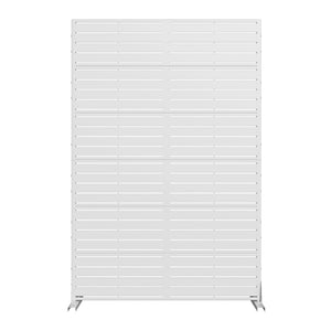 HomeRoots 72" Stylish Black Metal Six-Panel Room Divider - Modern Privacy Screen for Home or Office Use 713108