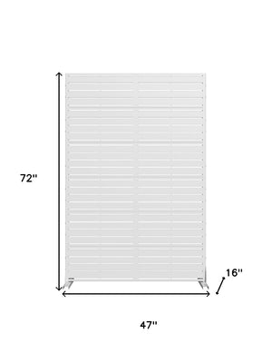 HomeRoots 72" Stylish Black Metal Six-Panel Room Divider - Modern Privacy Screen for Home or Office Use 713108