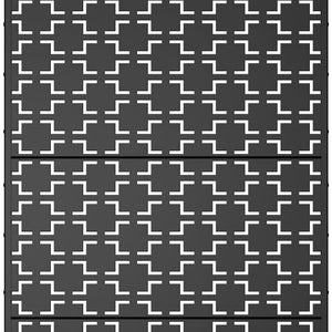 HomeRoots 72" Brown Metal Six-Panel Room Divider - Elegant Privacy Screen for Indoor & Outdoor Spaces 713110