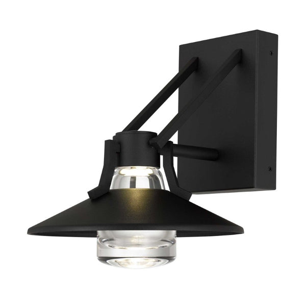 Black Dimmable Led Pendant Lantern for Outdoor Porch Patio Entryway Transparent Globe Decor