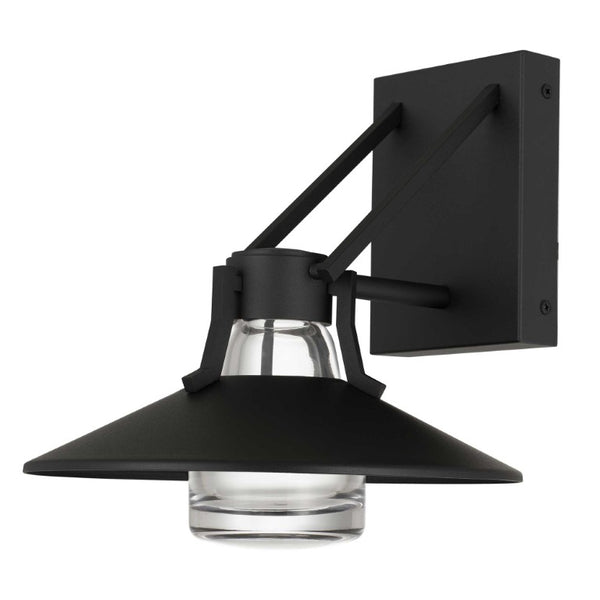 Black Dimmable Led Pendant Lantern for Outdoor Porch Patio Entryway Transparent Globe Decor