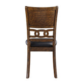 English Elm Zoey Brown and Black Open Back Dining Chairs With Padded Seat (Set Of 2)