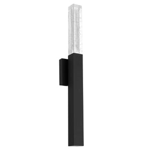 Black Dimmable Led Pendant Lantern for Outdoor Porch Patio Entryway Transparent Globe Decor