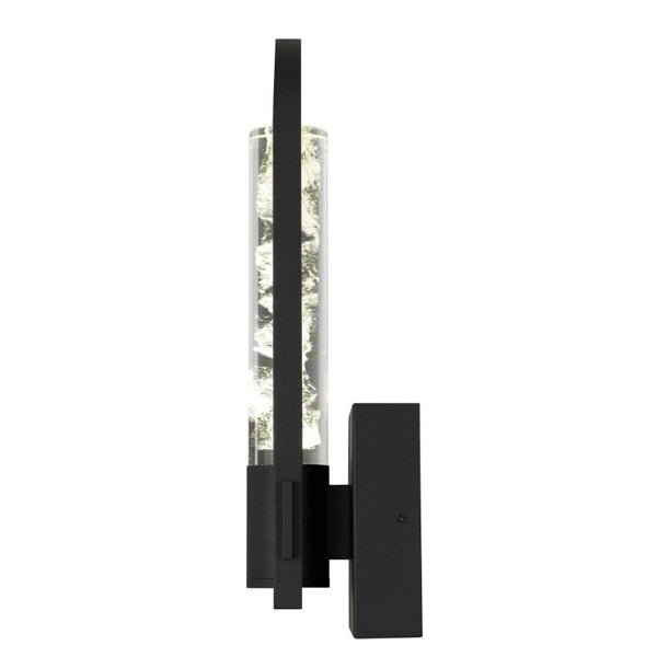 Black Dimmable Led Pendant Lantern for Outdoor Porch Patio Entryway Transparent Globe Decor