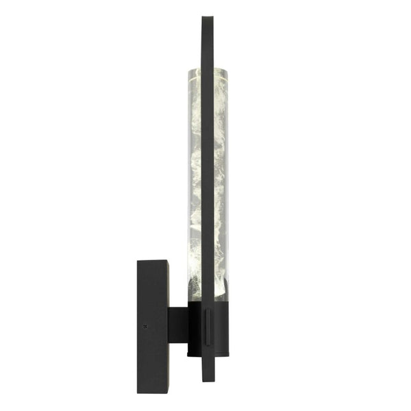 Black Dimmable Led Pendant Lantern for Outdoor Porch Patio Entryway Transparent Globe Decor