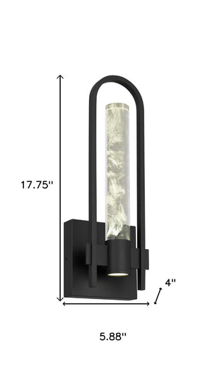 Black Dimmable Led Pendant Lantern for Outdoor Porch Patio Entryway Transparent Globe Decor