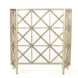 Christopher Knight Home® - Noble House - Margaret 3 Panelled Gold Iron Fireplace Screen