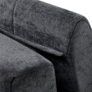 English Elm 119'' Curved L-shaped Sectional with Button Tufting and Pocket Spring Seating N760S0000048E