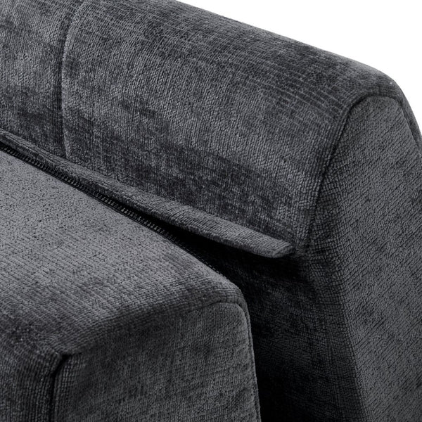 English Elm 119'' Curved L-shaped Sectional with Button Tufting and Pocket Spring Seating N760S0000048E