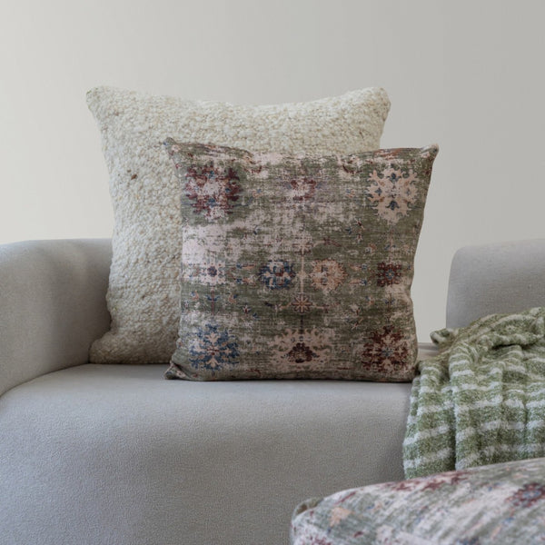 HomeRoots 24" Beige Wool Throw Pillow Cover – Cozy, Durable, and Customizable for Stylish Home Décor Refresh 713450