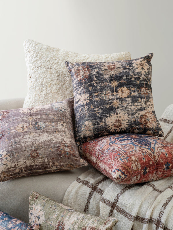 HomeRoots 24" Beige Wool Throw Pillow Cover – Cozy, Durable, and Customizable for Stylish Home Décor Refresh 713450