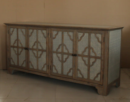 Lilys Fairfax 4 Door Rattan Sideboard 7135R-PG