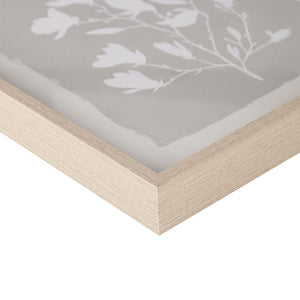 JLA Home Madison Park - 3-piece Framed Glass Wall Art Set — Neutral Botanical Prints Under Glass, Natural Wood Frames, 12x14 each MP95G-0298