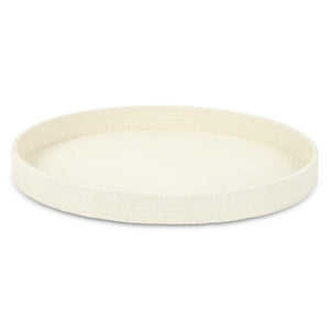 HomeRoots Set of Two Light Brown Faux Wicker Rectangular Trays - Stylish, Durable, and Perfect for Serving! 713548