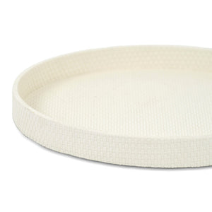 HomeRoots Set of Two Light Brown Faux Wicker Rectangular Trays - Stylish, Durable, and Perfect for Serving! 713548