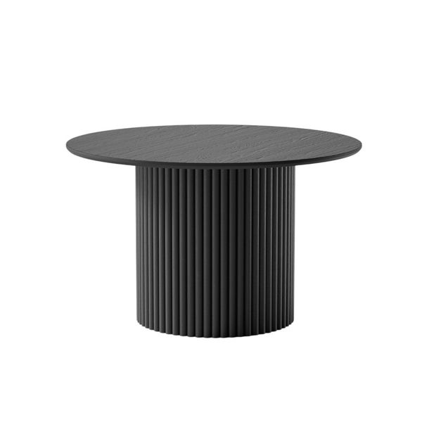 HomeRoots 60" Natural Wood Pedestal Round Dining Table - Stylish, Spacious, and Perfect for Modern Living Spaces! 713566
