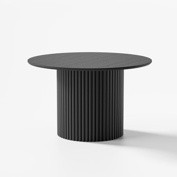 HomeRoots 60" Natural Wood Pedestal Round Dining Table - Stylish, Spacious, and Perfect for Modern Living Spaces! 713566