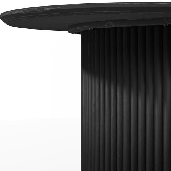 HomeRoots 67" Elegant Natural Wood Double Pedestal Dining Table - Versatile Oval Design for Any Space 713569