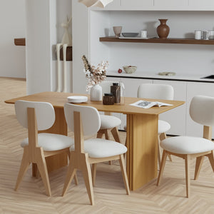 HomeRoots 67" Black Wood Double Pedestal Dining Table - Modern Elegance, Versatile Design for Any Space 713570