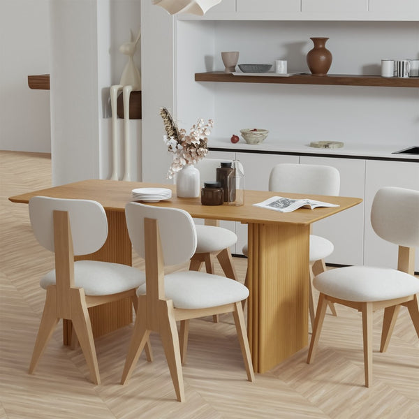 HomeRoots 67" Black Wood Double Pedestal Dining Table - Modern Elegance, Versatile Design for Any Space 713570