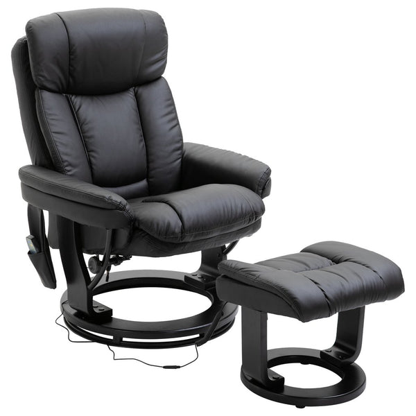 English Elm HOMCOM Electric Lift Recliner Chair with Remote Control, Supportive Foam & Pocket Storage for Seniors Black W2225P217949