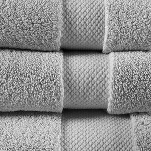 JLA Home Madison Park Signature - 1000gsm Premium 6-Piece Cotton Towel Set — Spa-Soft, Ultra-Absorbent, OEKO-TEX Certified Luxury for Home Grey MPS73-435