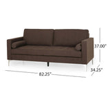 Christopher Knight Home® - Noble House - - Mirod 82'' Sofa,Tufted Seat,Metal Legs,Living Room And Study