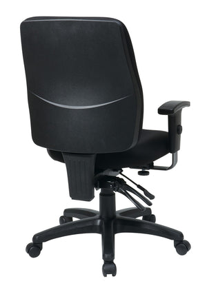 OSP Home Furnishings High Back Ergonomic Office Chair with Lumbar Support Plush Seat and Greenguard Certified Build 33347-30