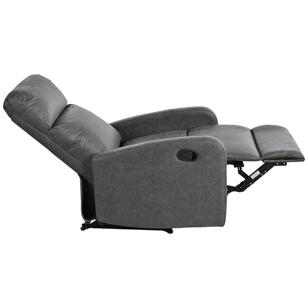 English Elm Christopher Knight Home® - Modern Recliner Plush Manual Recliner Chair with Ergonomic Support, 3-Position Backrest, Durable Fabric Comfort Grey N763P256491D