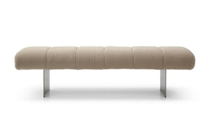 HomeRoots 58" Stylish Taupe Boucle Upholstered Bench with Wood Frame - Versatile Seating for Any Space! 714185