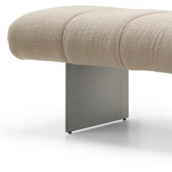 HomeRoots 58" Stylish Taupe Boucle Upholstered Bench with Wood Frame - Versatile Seating for Any Space! 714185