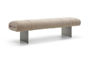 HomeRoots 58" Stylish Taupe Boucle Upholstered Bench with Wood Frame - Versatile Seating for Any Space! 714185