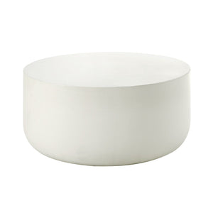HomeRoots 48" White Faux Marble Coffee Table – Modern Block Design for Stylish Living Rooms & Easy Care 714206