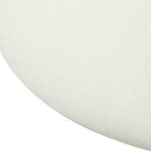 HomeRoots 48" White Faux Marble Coffee Table – Modern Block Design for Stylish Living Rooms & Easy Care 714206