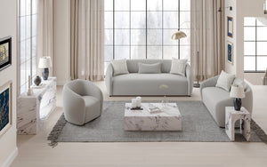 HomeRoots 35" Elegant Round Drum Coffee Table with White Faux Marble Top & Espresso Wood - Stylish Design! 714207