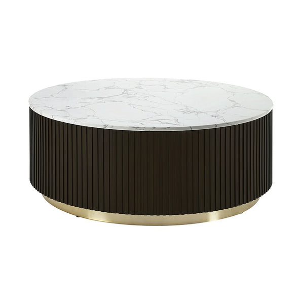 HomeRoots 50" Gray Wood Hexagon Coffee Table with Distressed Finish for Rustic-Modern Living Room Style 714208