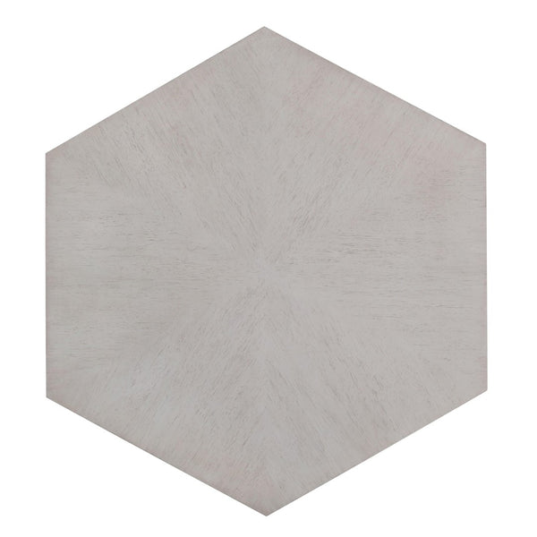 HomeRoots 50" Black Wood Hexagon Block Coffee Table - Modern Rustic Design, No Assembly, Perfect for Any Space! 714209