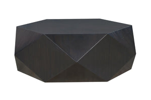 HomeRoots 47" White Wood Round Drum Coffee Table - Stylish Modern Centerpiece for Living Rooms & Offices 714211